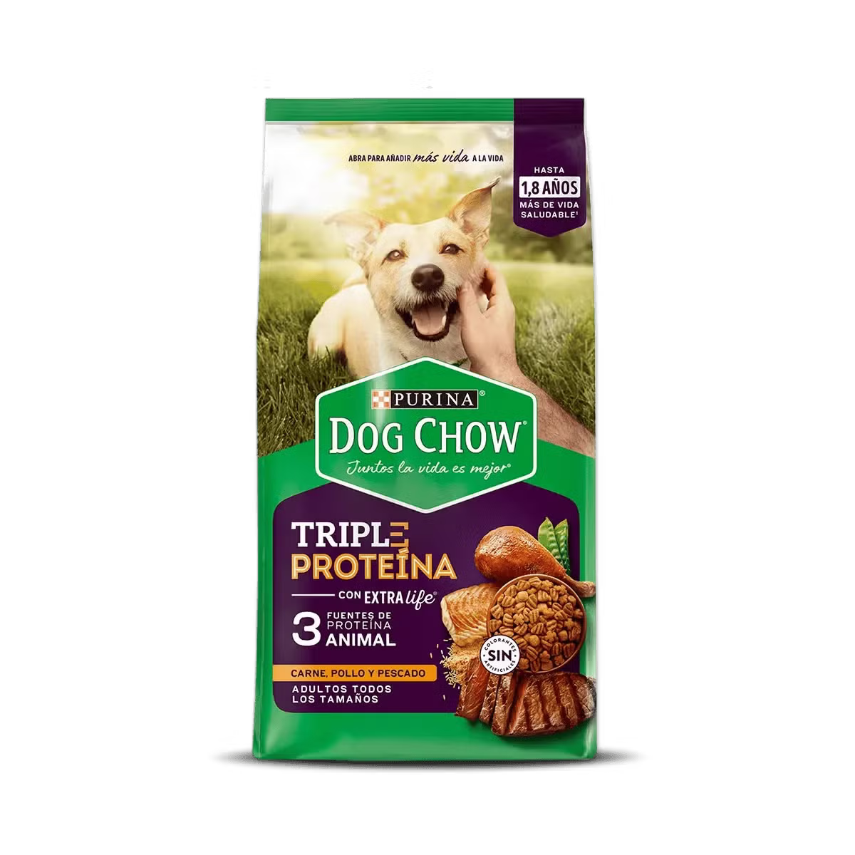 Dog Chow® adultos todas las razas Triple Proteína