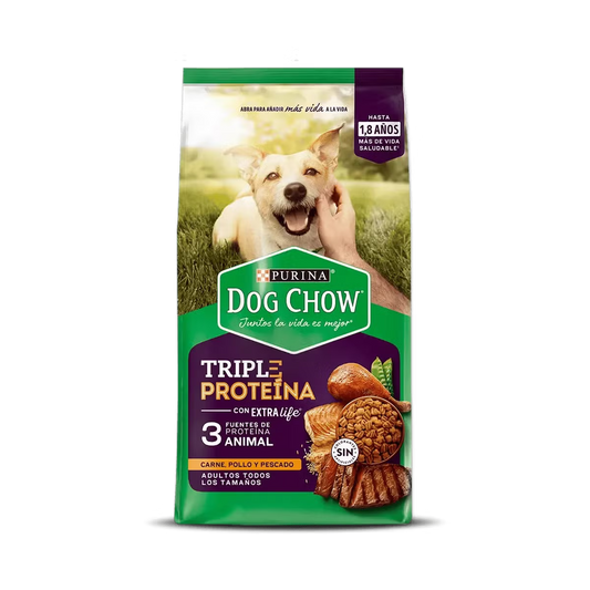 Dog Chow® adultos todas las razas Triple Proteína